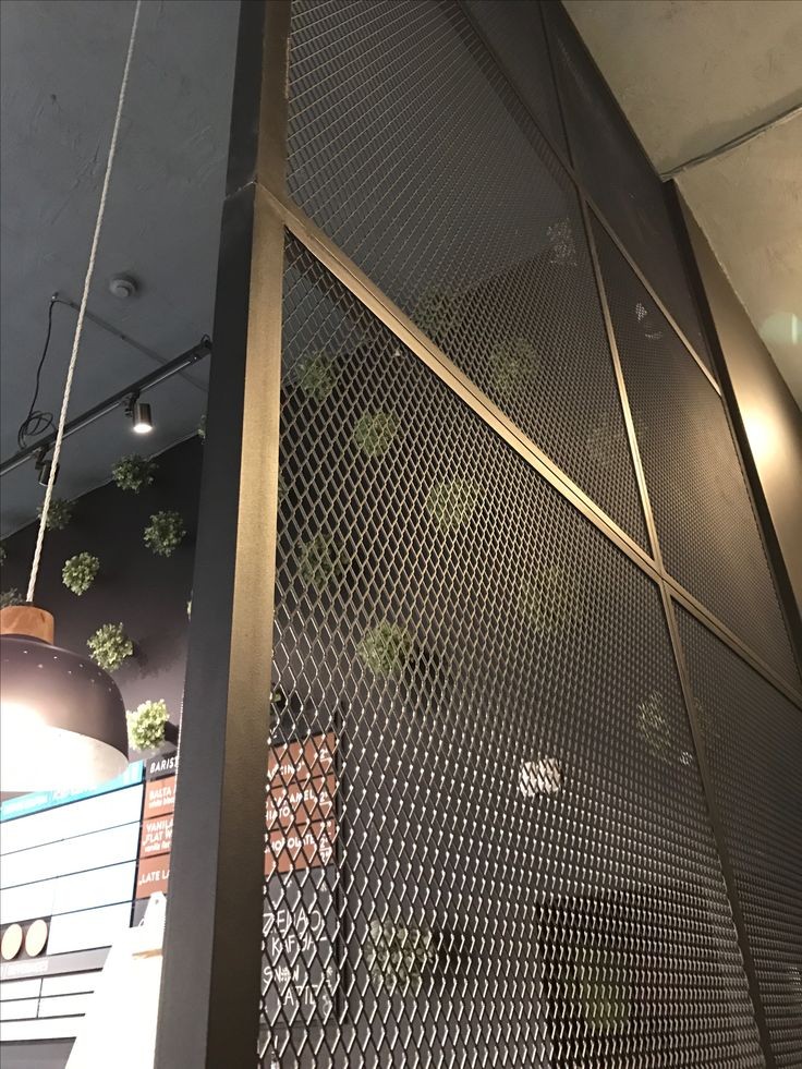 Expanded metal jaali detail